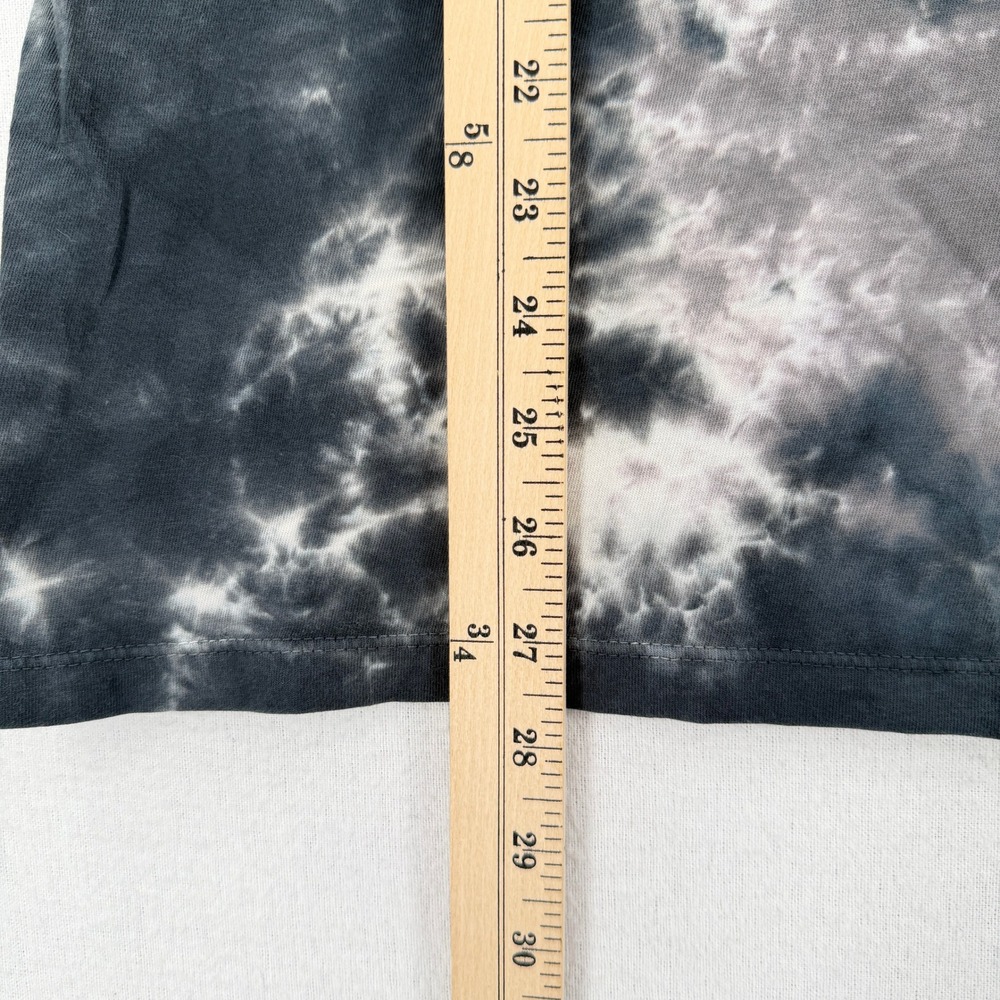 WE THE FREE PEOPLE Be Free Tunic Top Small Gray Tie Dye Mock Neck Long Sleeve - Picture 7 of 16